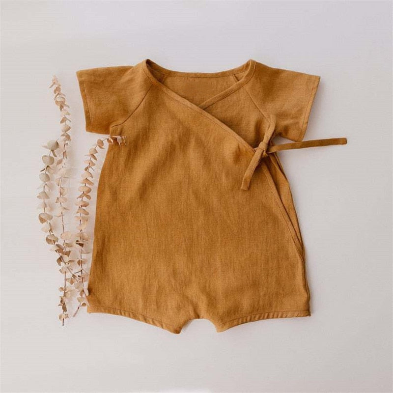 Coco Bear Boho Cotton Romper