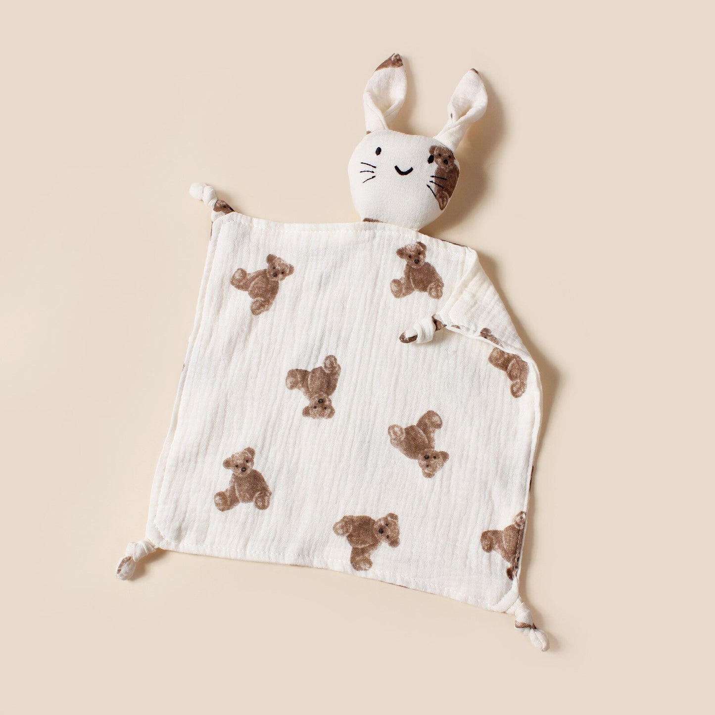 Coco Bear Muslin Bunny Comforter