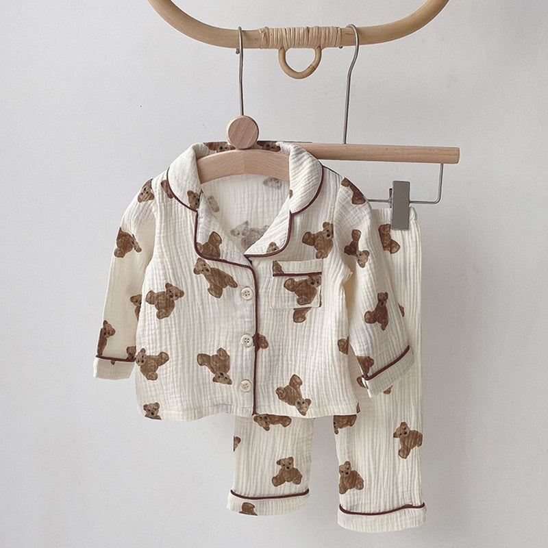 Coco Bear Classic Cotton Muslin Pyjamas