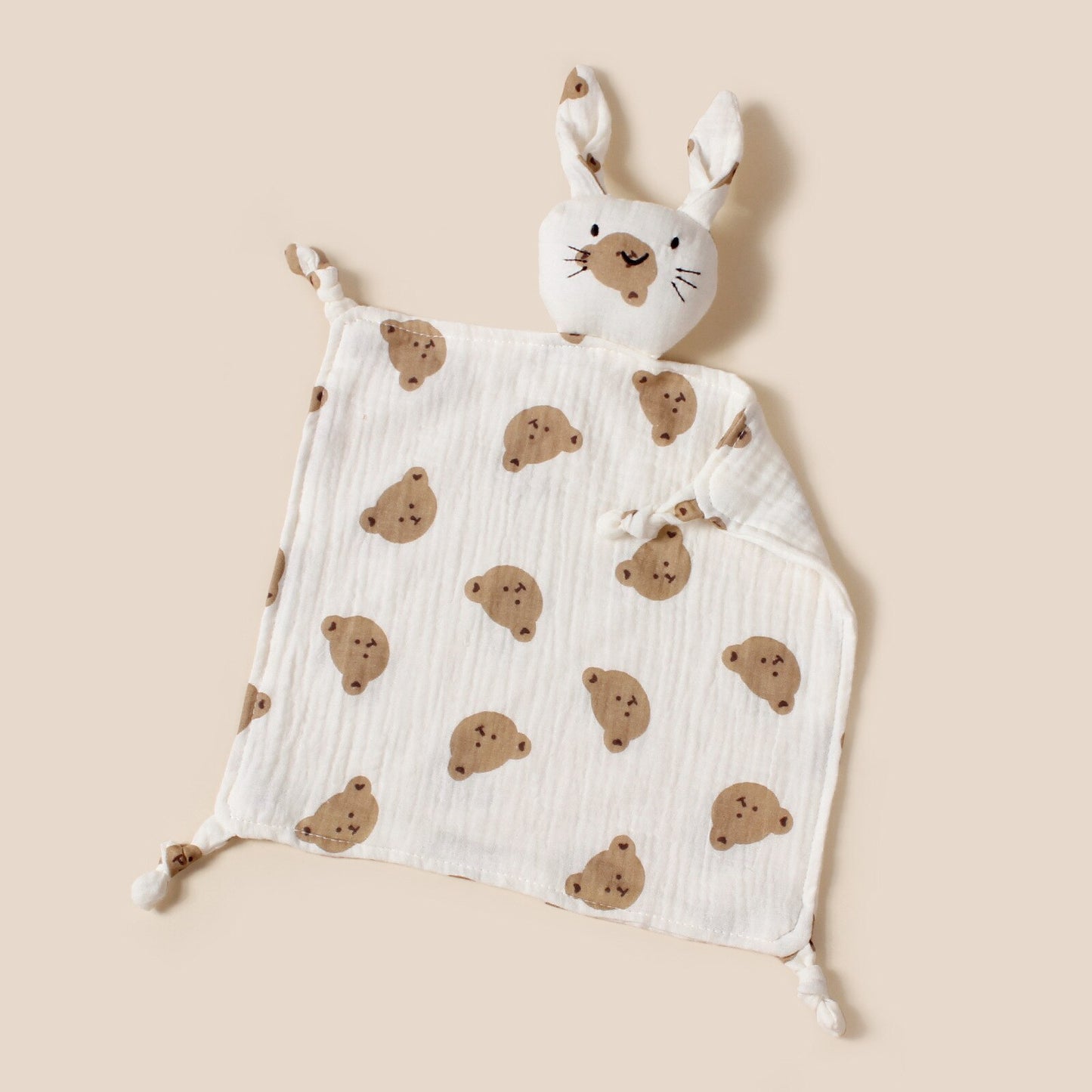 Coco Bear Muslin Bunny Comforter