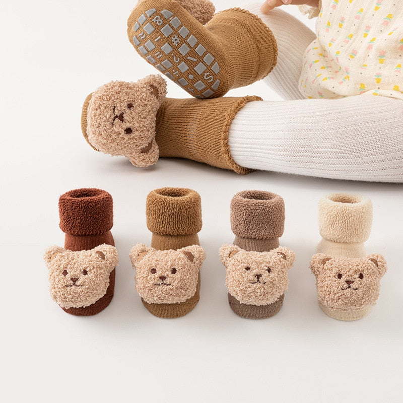 Coco Bear Cuddly Slipper Socks